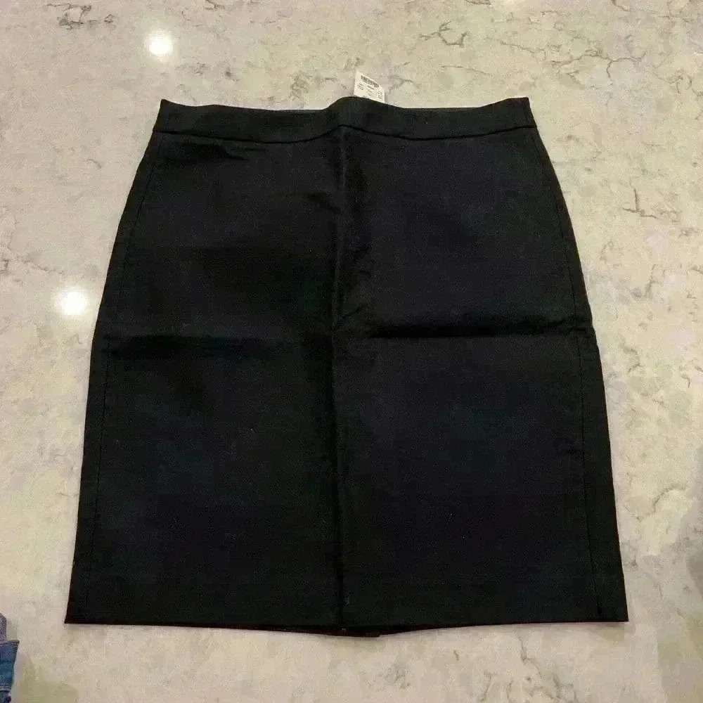 J. Crew Black Pencil Skirt NWT size 10